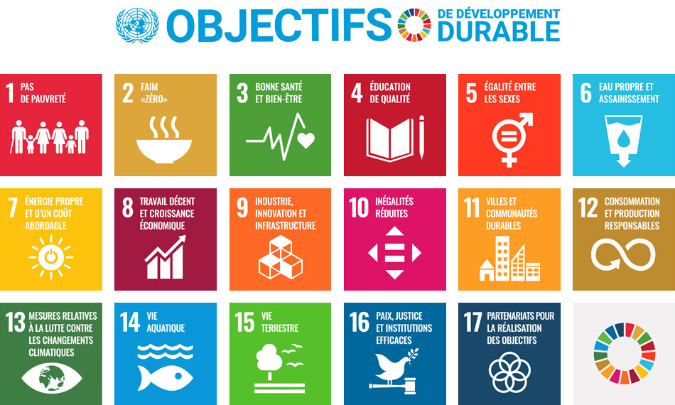 Les 17 Objectifs de Développement Durable (ODD) de l'Agenda 2030
