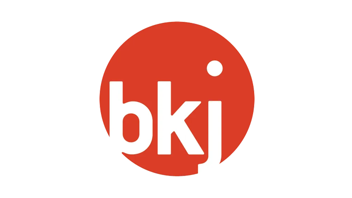 Logo de la BKJ avec le sigle dans un cercle.